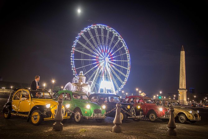 2CV tour by night - Why a 2CV is a fine way to see Paris at night