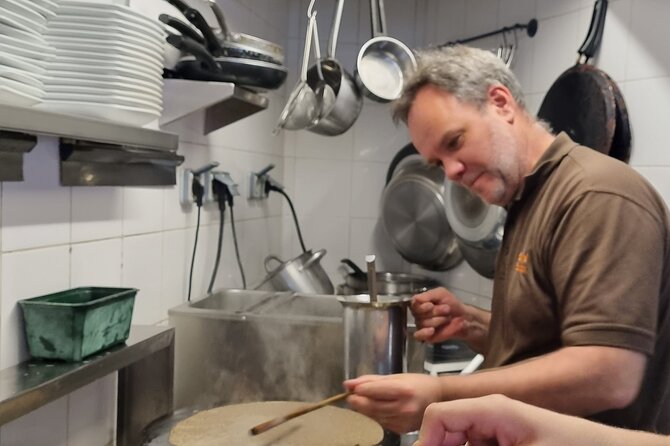 Amazing Sweet Crêpe Cooking Class Paris - Meeting Stephane at Caramel Sarrasin