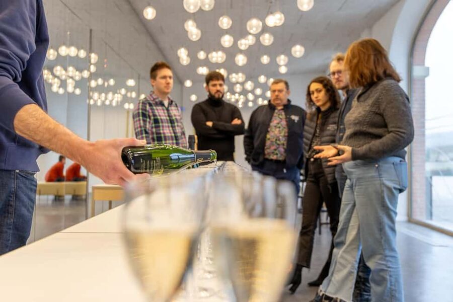 Aÿ-Champagne: Pressoria Champagne Museum with Tasting - The two-Champagne tasting on the terrace