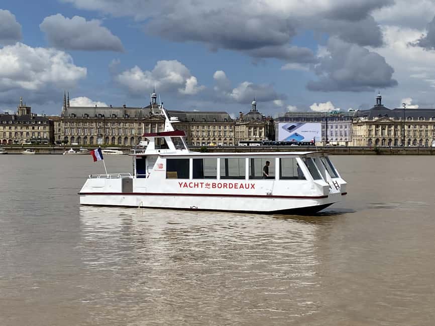 Bordeaux: River Garonne Cruise with Glass of Wine and Canelé - The Nouveau Stade de Bordeaux and the open river