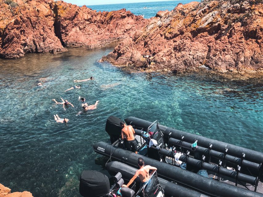 Cannes: 2.5-Hour Esterel Calanques Boat Excursion - From Cannes toward Mandelieu-La Napoule