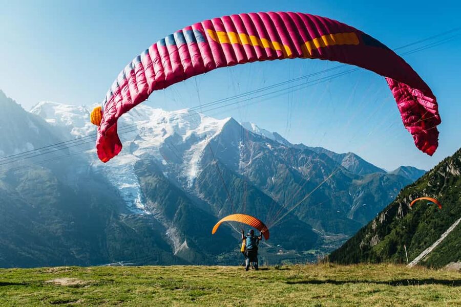 Chamonix: Tandem Paragliding Flight - The takeoff and first few minutes