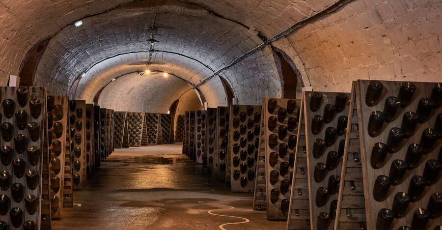 Champagne: Canard-Duchêne Champagne House Tour - Going 40 to 60 Feet Below Ground