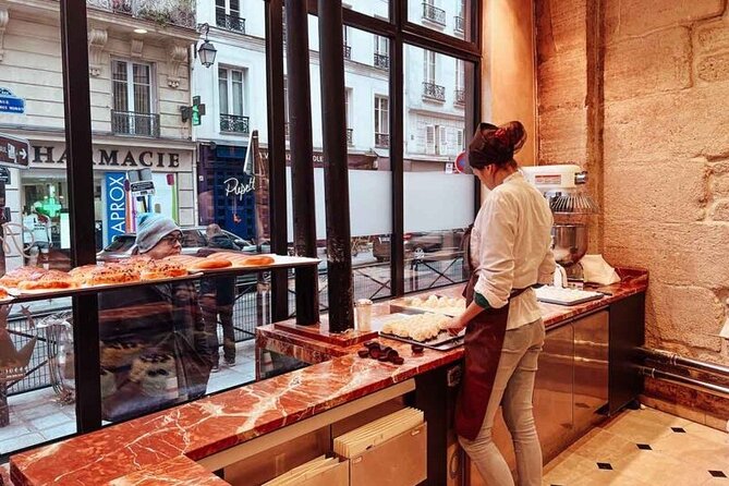Cool Le Marais: Parisian Food Tour, Small Group or Private Option - Cheese, baguette, and wine in the middle of the walk