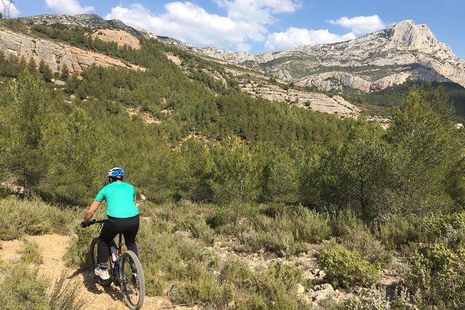 E-Bike tour of Sainte Victoire Mountain, Aix-en-Provence - The climb toward Sainte-Victoire