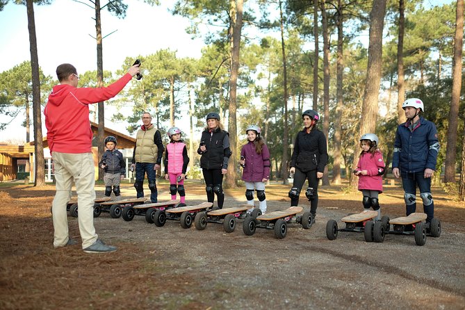 Electric cross skate initiation from 6 years old - A gradual first lesson, not a race