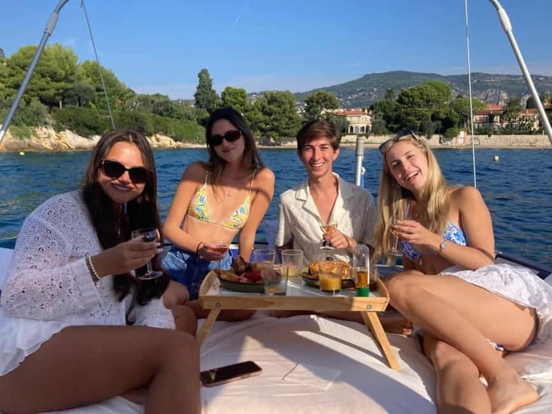 French Riviera Private Boat Trip - Leaving Villefranche-sur-Mer for the coast