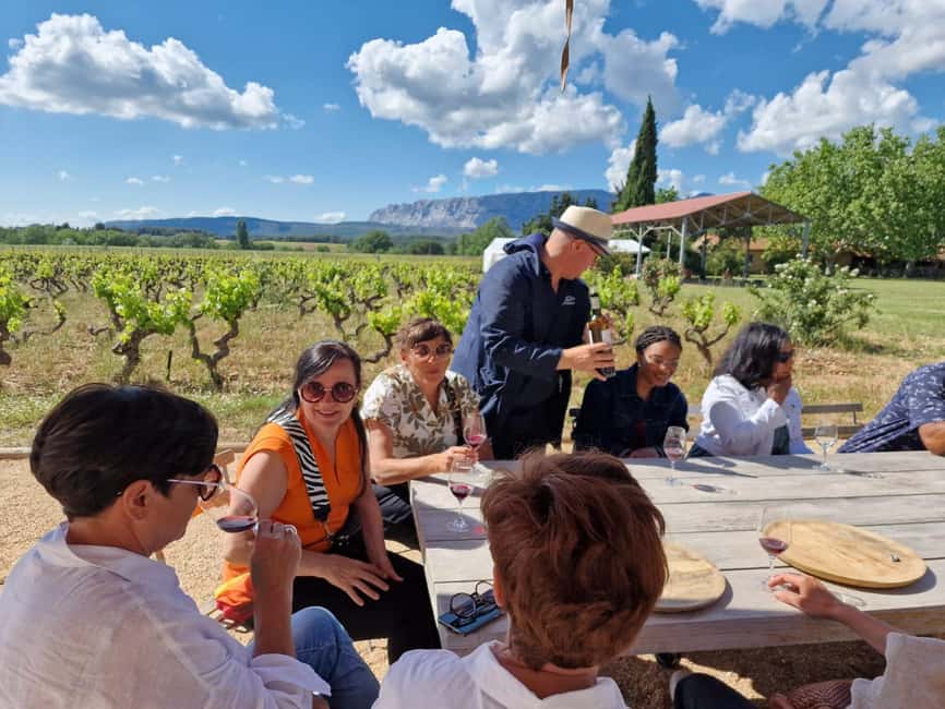 From Aix-en-Provence: Half-day Wine Tour Cezanne Countryside - From Aix to Sainte-Victoire in a comfortable minibus