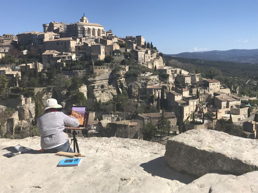 From Avignon: Lavender Fields & Luberon Village Guided Tour - Gordes from the famous overlook to the castle
