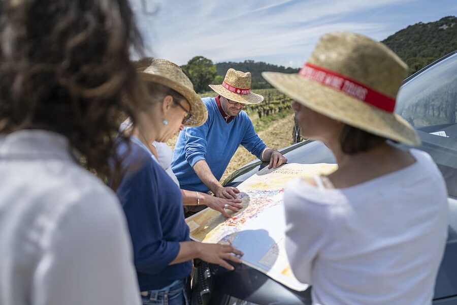 From Montpellier: Half-Day Vineyard & Pic Saint-Loup Tour - The short transfer between estates