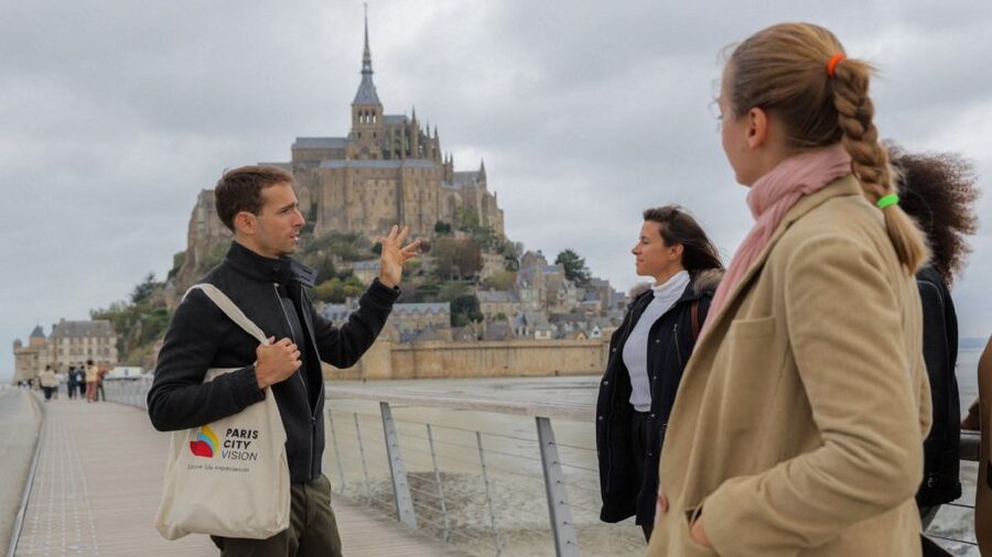 From Paris: 2-Day Normandy & Brittany Tour - Arromanches before the overnight stay in Caen