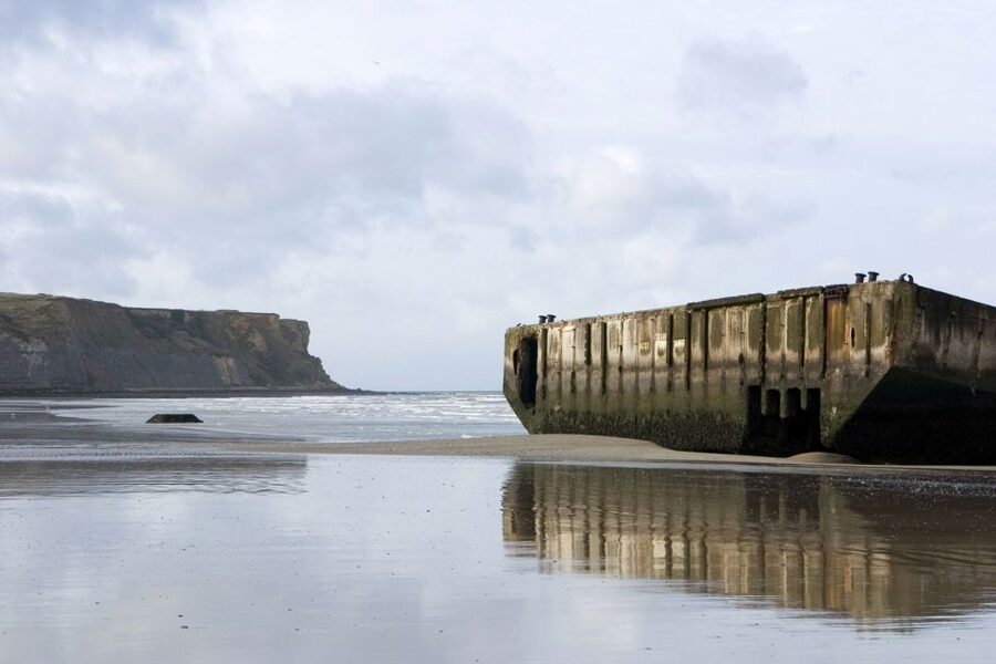 From Paris: Normandy D-Day Beaches Day Trip - Arromanches: lunch and the remains of Mulberry Harbour