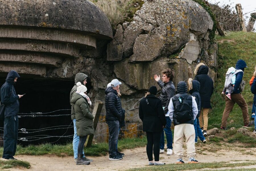 From Paris: Normandy D-Day Landing Beaches Full-Day Tour - Omaha Beach at low tide