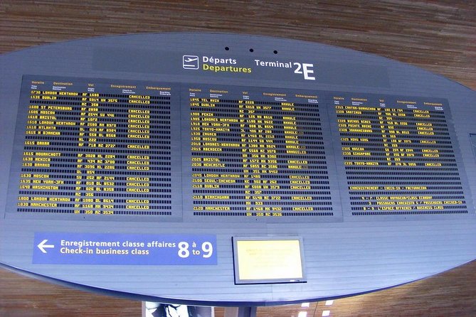 From Paris to CDG airport or From CDG airport to Paris (one way) - Cancellation and practical booking notes