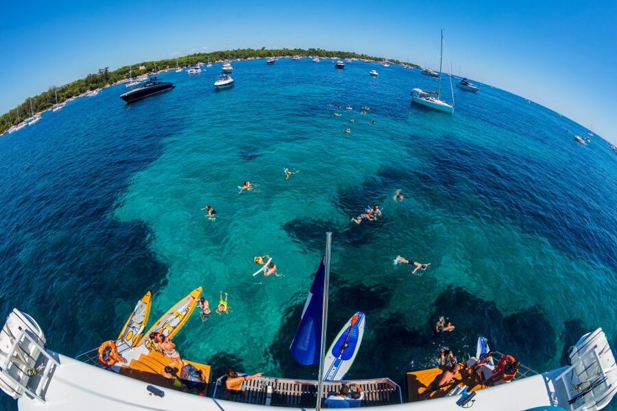 Full-Day Catamaran Cruise Departing from Cannes - A cold buffet and rosé at about 1:00 PM