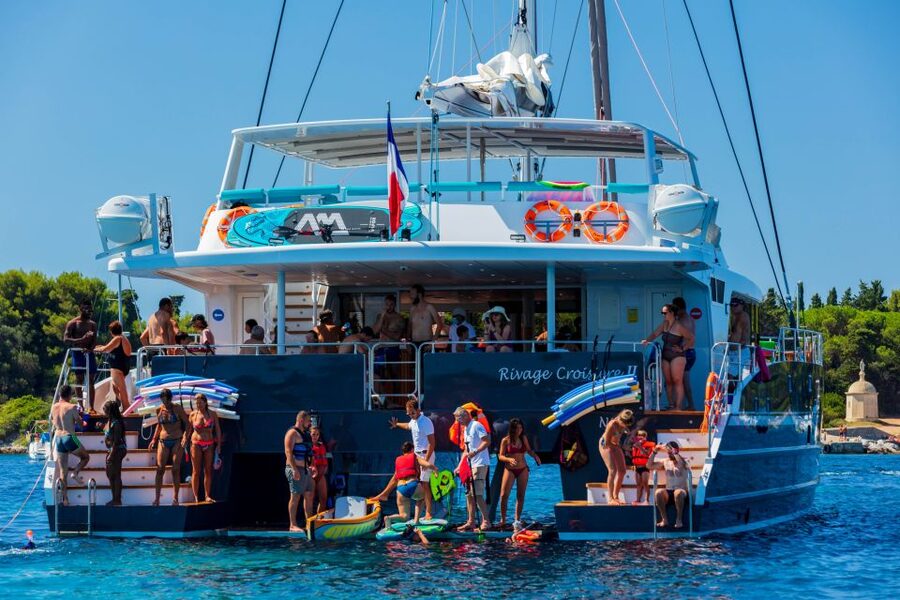 Full-Day Catamaran Cruise Departing from Cannes - Cruising past Pointe Croisette