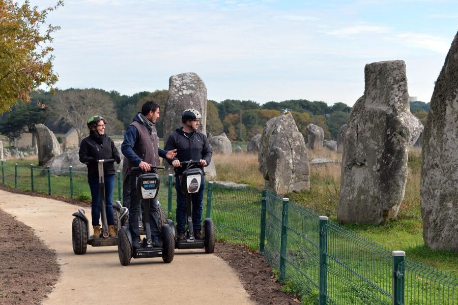 GUIDED IN SEGWAY - MENHIRS - 1:30 - The first lesson and the feel of the Segway