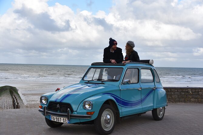Guided Tour in an Old Convertible Car on the Côte de Nacre - Colleville-Montgomery and the first coastal views