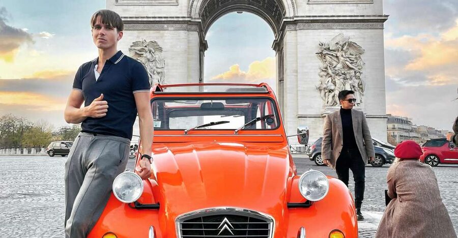 Guided Tour of Paris in Classic Convertible - Montmartre begins the tour above the city