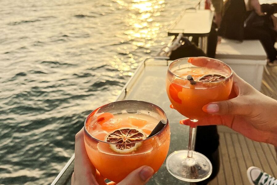 La Grande Motte: Camargue Sunset Catamaran Tour with a Drink - Returning to La Grande Motte after dark