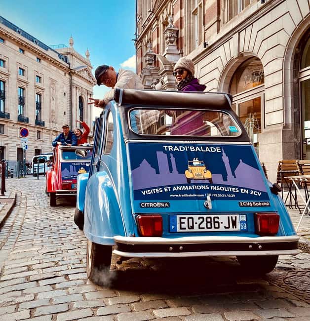 Lille Driving Tour by Convertible Citroen 2CV - Who will enjoy this most