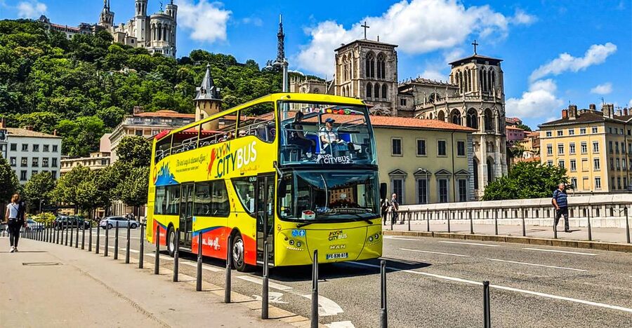Lyon City Hop-on Hop-off Sightseeing Bus Tour - Palais de Justice and the riverside route