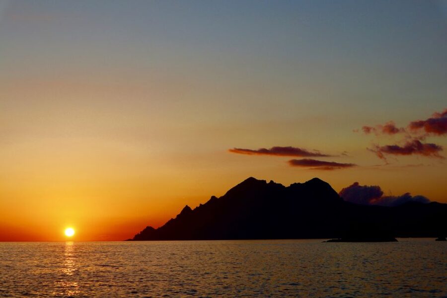 Magic Sanguinaires Sunset from Ajaccio/Porticcio – Aperitif - Swimming in a sheltered turquoise cove