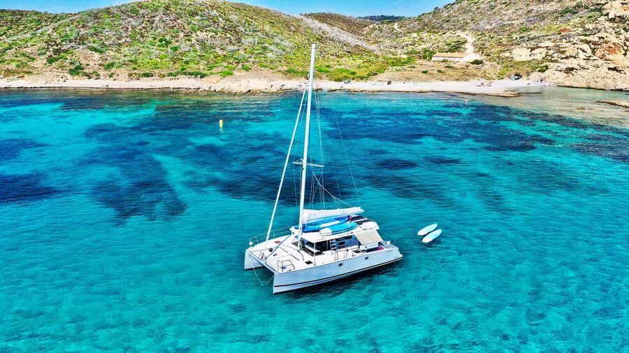 Marseille: Calanques Catamaran Tour & Standup Paddle - Château d’If and the Frioul Islands from the sea