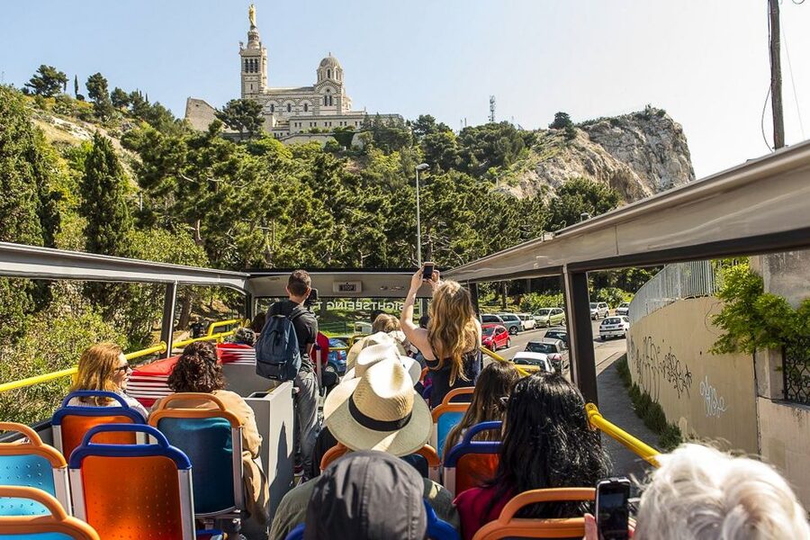 Marseille: City Sightseeing Hop-On Hop-Off Bus Tour - Notre-Dame de la Garde and Marseille from above