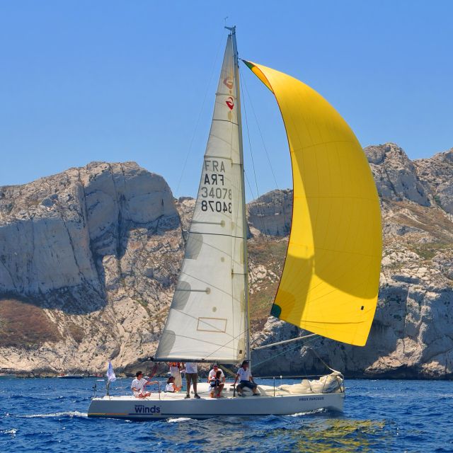 Marseille: Frioul Calanques Sailing Trip - A calanque stop for swimming and snorkeling