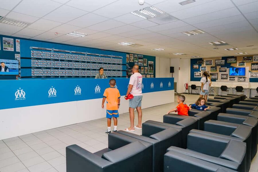 Marseille: OM Stadium Tour at the Orange Velodrome - Entering the players’ changing rooms