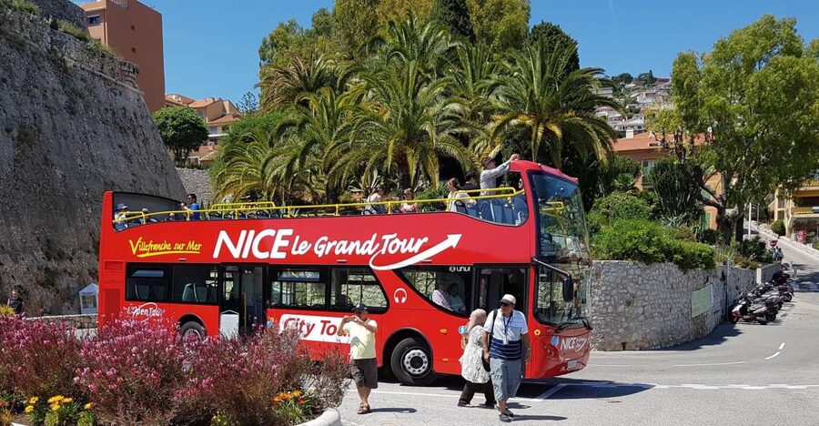 Nice: 1 or 2-Day Hop-On Hop-Off Bus Tour - Promenade des Anglais and the central waterfront