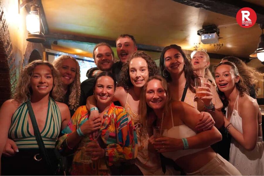 Nice: 4 Bar, 1 Club Riviera Bar Crawl Party with Free Shots - Place Massena and the short walk into the Old Town