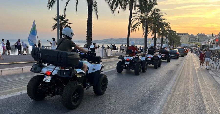 NICE BY ELECTRIC QUAD:panoramic tour from Nice - Starting in central Nice at 7 Rue Longchamp