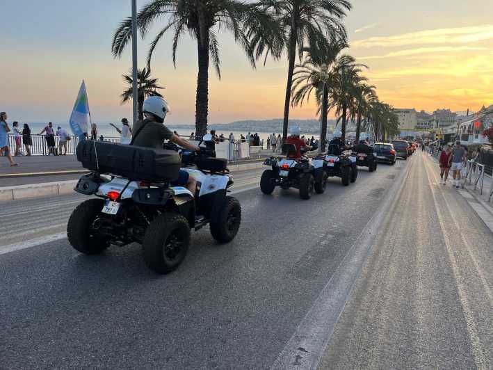 NICE BY ELECTRIC QUAD:panoramic tour from Nice - Cimiez begins the ride with a gentler pace