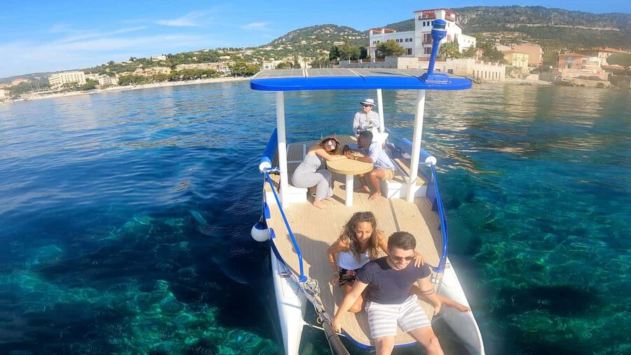 Nice: Private French Riviera Solar Boat Cruise - What the solar boat feels like on the water