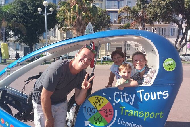 Nice: private guided Tour by electric taxi bike - The seafront, port, and Nice’s famous views