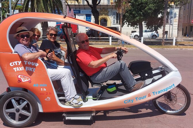 Nice: Visit of Nice by electrically assisted bike taxi 1 hour. - Port Lympia and Garibaldi Square