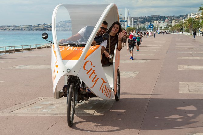Nice: Visit of Nice by electrically assisted bike taxi 1 hour. - Massena High School and the Ride Along the Promenade