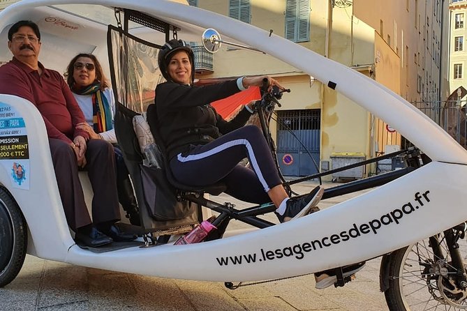 Nice: Visit of Nice by electrically assisted bike taxi 1 hour. - Opera House, Flower Market, and the Courthouse