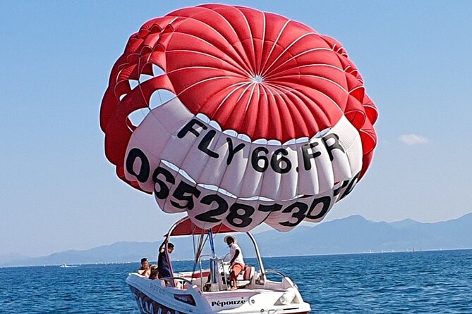 Parasailing - Getting fitted out on the back of the boat