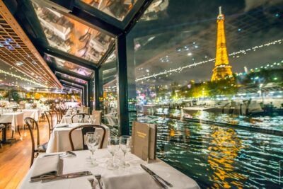 Paris 3-Courses Gourmet Dinner Seine River Cruise with Champagne
