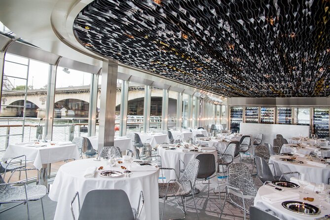 Paris at the First Lodges - Ducasse sur Seine Lunch Cruise - The electric boat is a meaningful detail