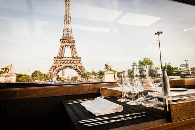 Paris Bustronome Gourmet Sightseeing Dinner on a Panoramic Bus - The glass roof gives you a front-row view