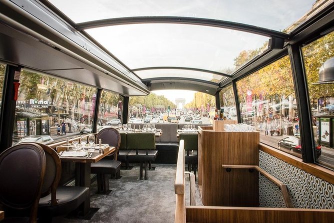 Paris Bustronome Gourmet Sightseeing Lunch on a Panoramic Bus - Arc de Triomphe and the Champs-Élysées