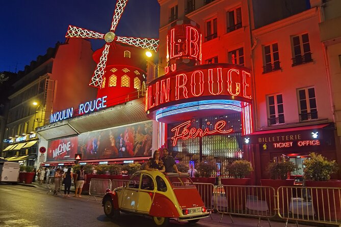 Paris by Night - Paris after dark in a tiny French car