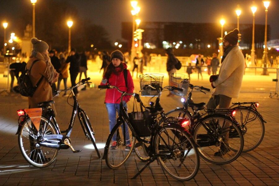 Paris By Night: 3-Hour Guided Bike Tour - Place de la Concorde after sunset