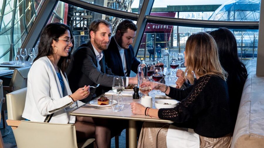 Paris: Eiffel Tower's Madame Brasserie 3-course lunch 12:00 - The Views: Trocadéro, La Défense, and Paris Below