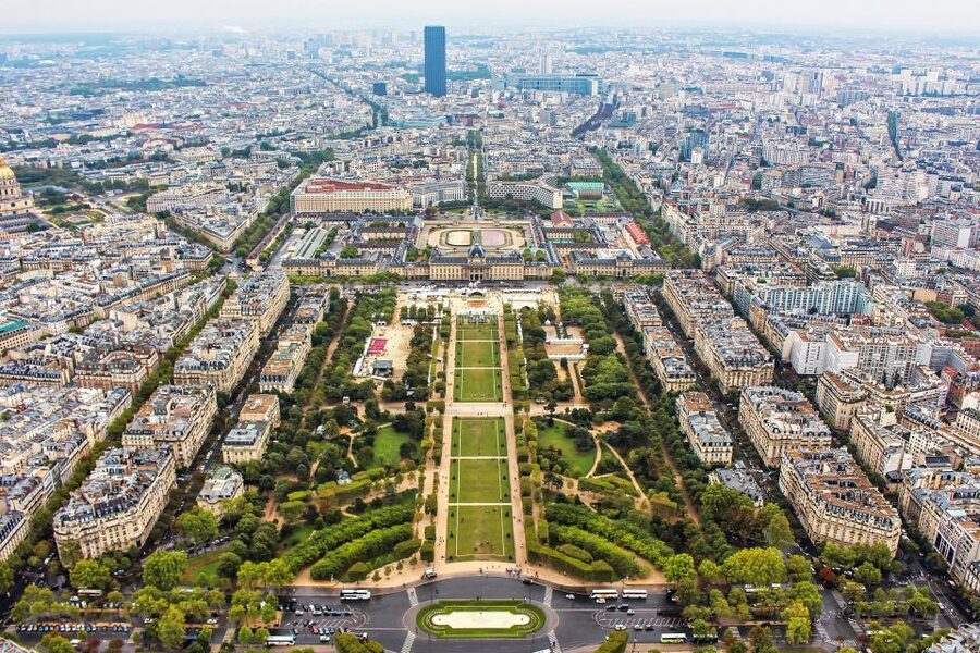 Paris: Eiffel Tower Stairs Climb to Level 2 & Summit Option - First floor: the glass floor at 57 meters