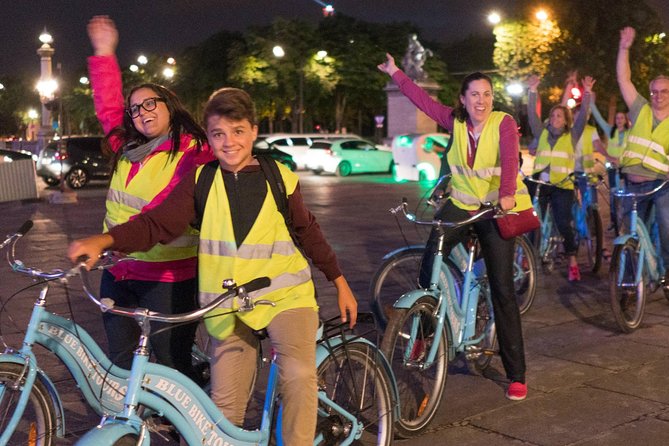 Paris Evening Bike Tour with 1-hour Seine River Cruise - Pont Alexandre III after dark